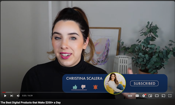 YouTube engagement example