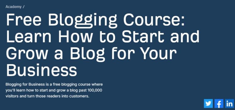 Ahrefs Blogging for Business course
