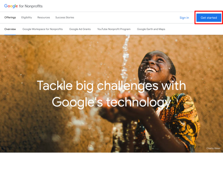 Get started to apply for Google Ad Grants