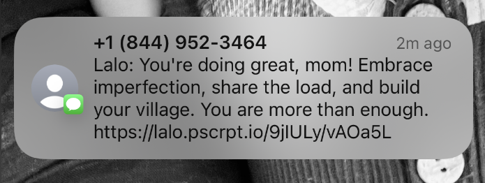 lalo sms example
